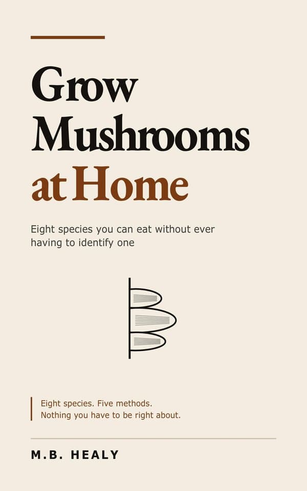 Cover of Grow Mushrooms at Home by M.B. Healy